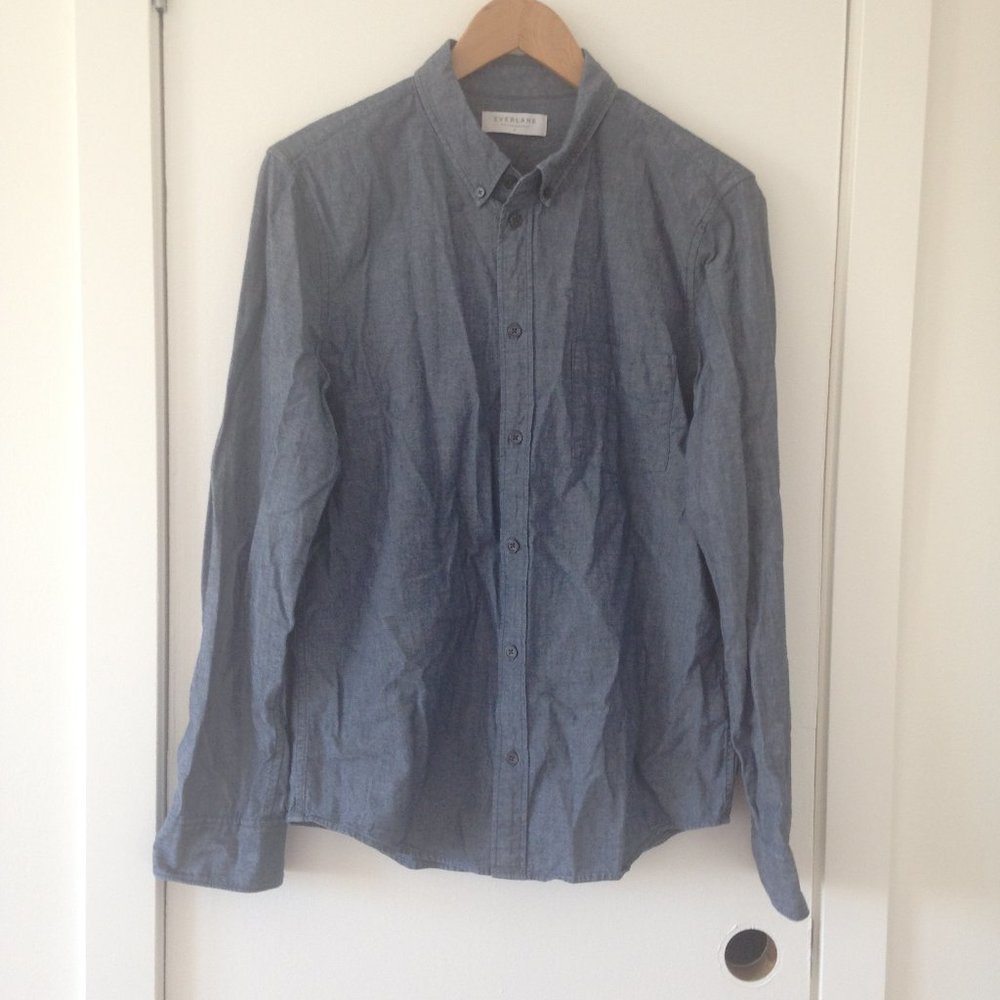Everlane - Chambray Long Sleeve Button Down Shirt